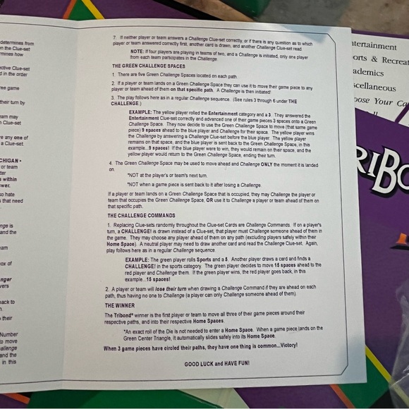 TriBond Board Game 1992 Big Fun Games 100% complete - Picture 5 of 12